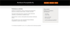 Desktop Screenshot of markkasenpuusepanliike.fi