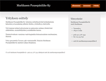 Tablet Screenshot of markkasenpuusepanliike.fi